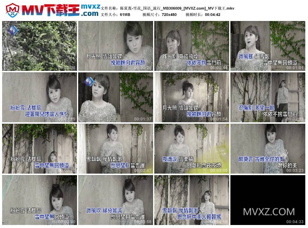 陈夏莲-雪花_国语_流行_MB306009